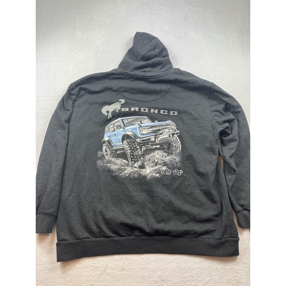 2XL This Is Ford ROADTRIP Bronco‎  Unisex Hoodie Sweatshirt CHARCOAL HEATHER